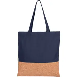 Okiyo Shukaku Cork & Cotton Shopper Navy Front Unbranded